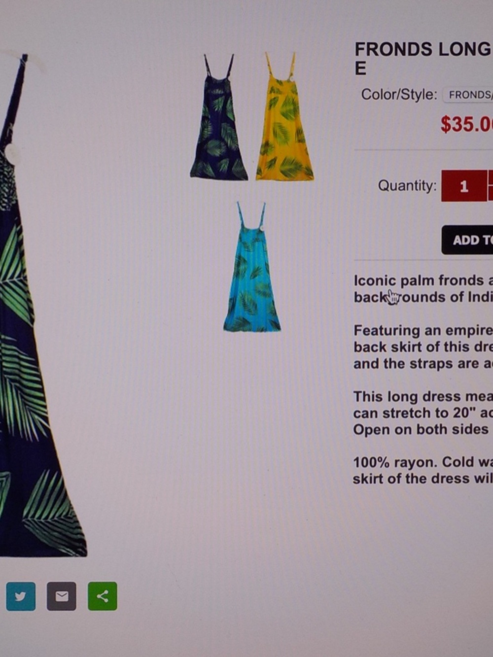 Tropical Long Sundress - Picture 6 of 8